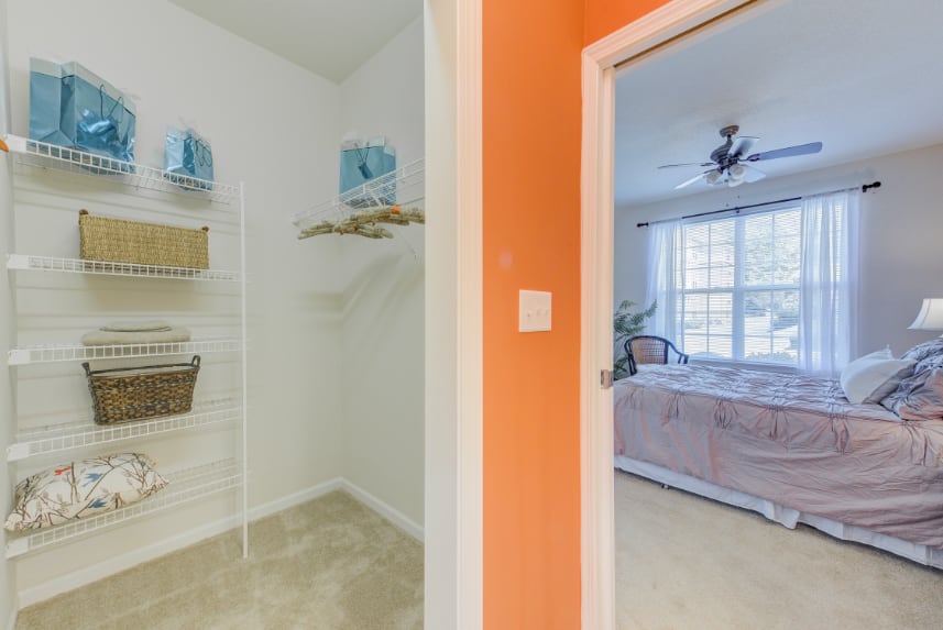 Closet in Greenwood apartments